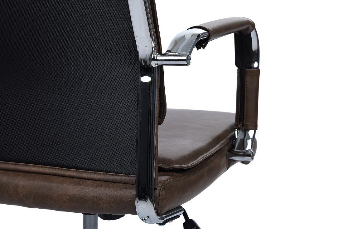 кресло руководителя rv chair dil 6018h коричневая экокожа фото